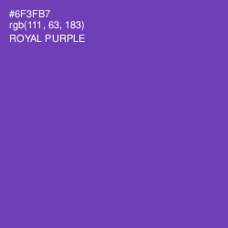 #6F3FB7 - Royal Purple Color Image